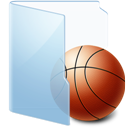 Games - Blue - Folders icon